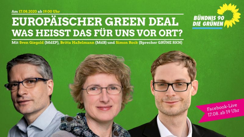Digital und AnsprechBar — „Green Deal“ mit Britta Hasselmann, Sven Giegold und Simon Rock