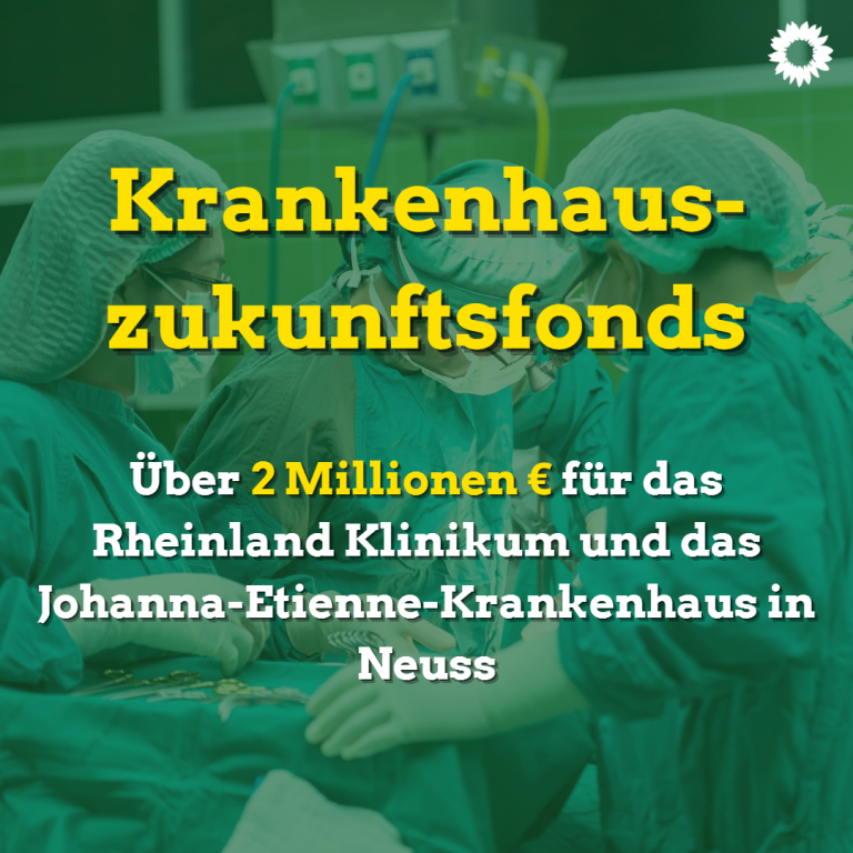Krankenhauszukunftsfonds: Bund und Land NRW unterstützen Rheinland Klinikum (1,4 Mio.) und Johanna-Etienne-Krankenhaus (830.000) in Neuss