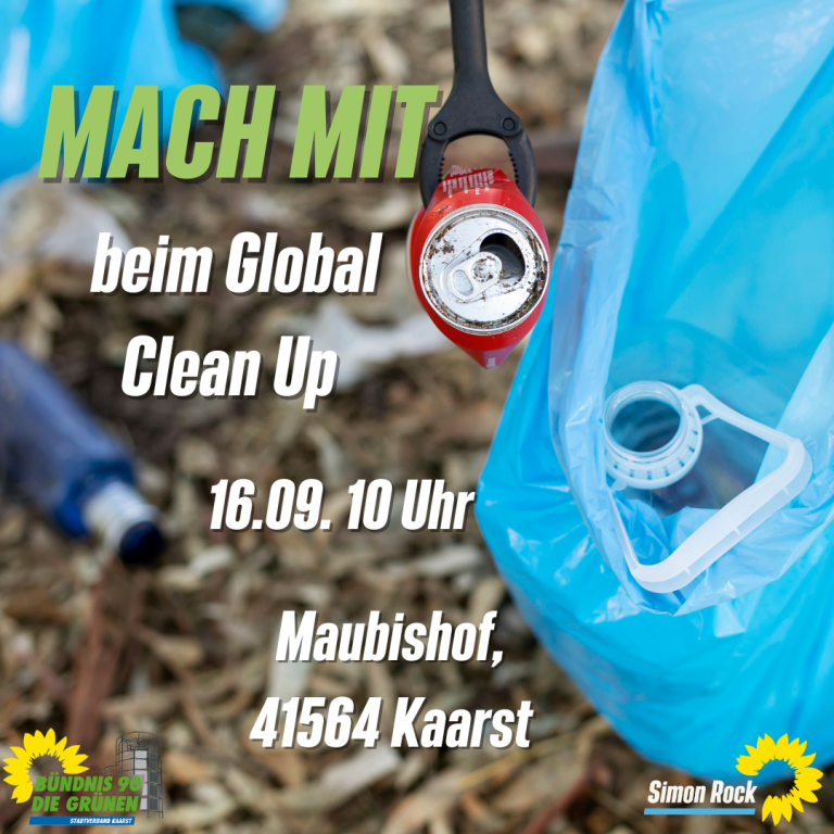 16.09.2023, 10 Uhr: Global Clean Up in Kaarst