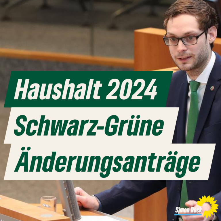Haushalt 2024 – Schwarz-Grüne Änderungsanträge